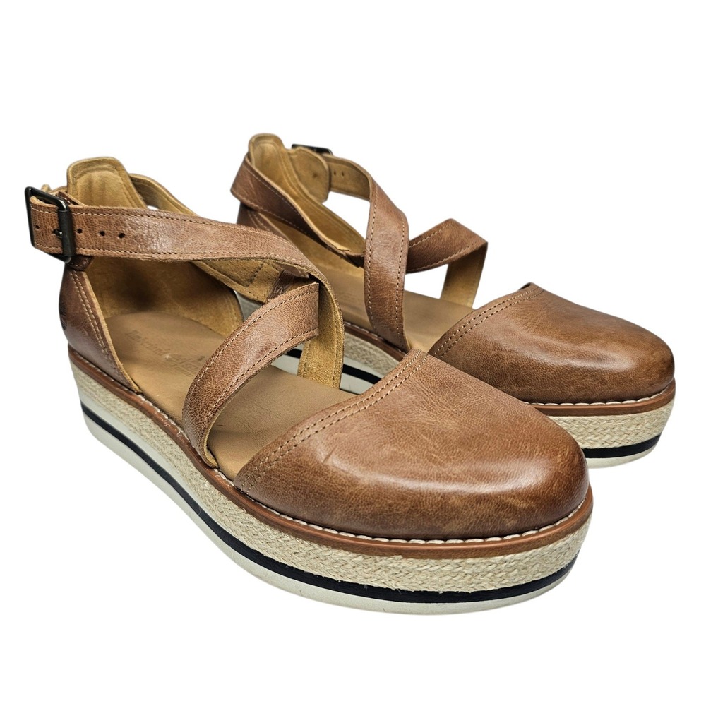 Timberland Womens Size 7 Brown Malibu Waves Closed Toe Platform Sandals A1960